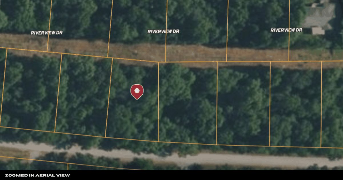 Aerial view with a pin marking Lot 30 within the Spring Addition block
